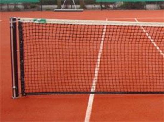 Afbeelding van Tennisnet enkele topmaas, 12,80x1,05m - 2mm