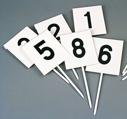 Afbeelding van markeringsbordjes - vierkant - set/12
