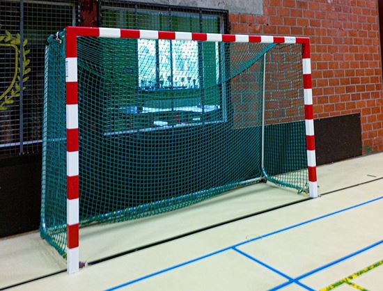 Afbeelding van Handbaldoel, vrijstaand met inklapbare netbeugels, diepte 1m