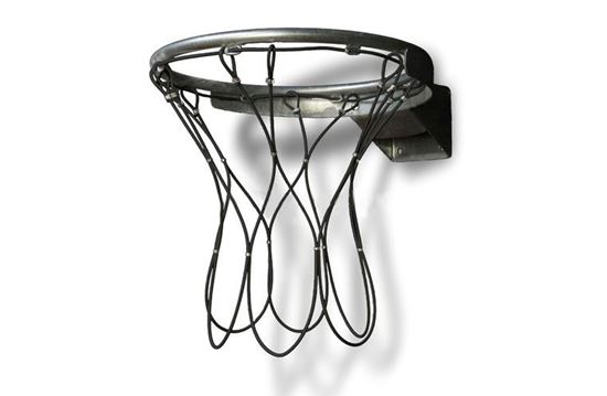 Afbeelding van Basketbalnet geplast. staalkabel