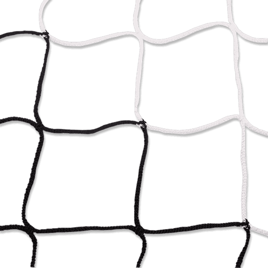 Afbeelding van Doelnetten 7,5x2,5x0,8x2m - 4mm - zwart/wit