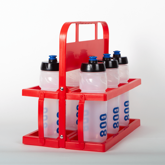 Afbeelding van draagrek pvc + 6 drinkbussen 80cl