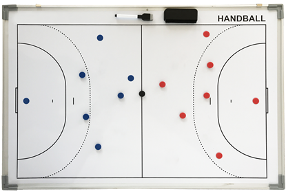 Afbeelding van Taktiekbord 90x60 - handbal (recto/verso)