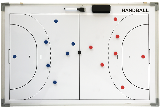 Afbeelding van Taktiekbord 90x60 - handbal (recto/verso)