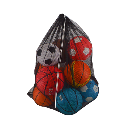 Afbeelding van Kitbag in gaatjesstof - zwart