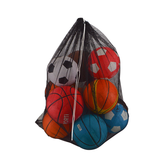 Afbeelding van Kitbag in gaatjesstof - zwart