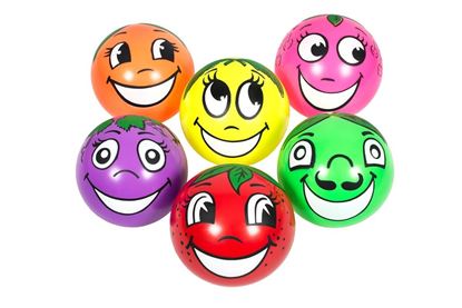 Afbeelding van Speelbal - Fruit ballen, dia 25cm, set van 6 stuks