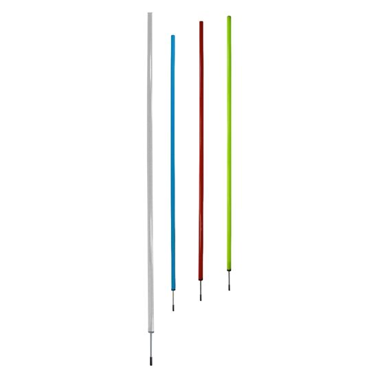 Afbeelding van Slalomstok - metalen punt - dia 25mm - 160cm