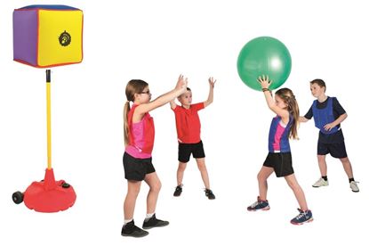 Afbeelding van Poull Ball Starter set met opblaasbare kubussen