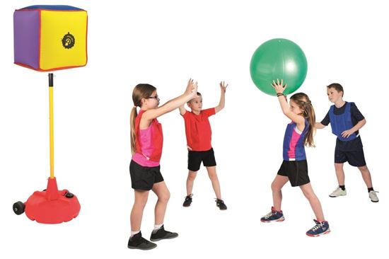 Afbeelding van Poull Ball Starter set met opblaasbare kubussen