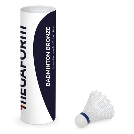 Afbeelding van Badmintonshuttle Megaform Bronze, tube van 6